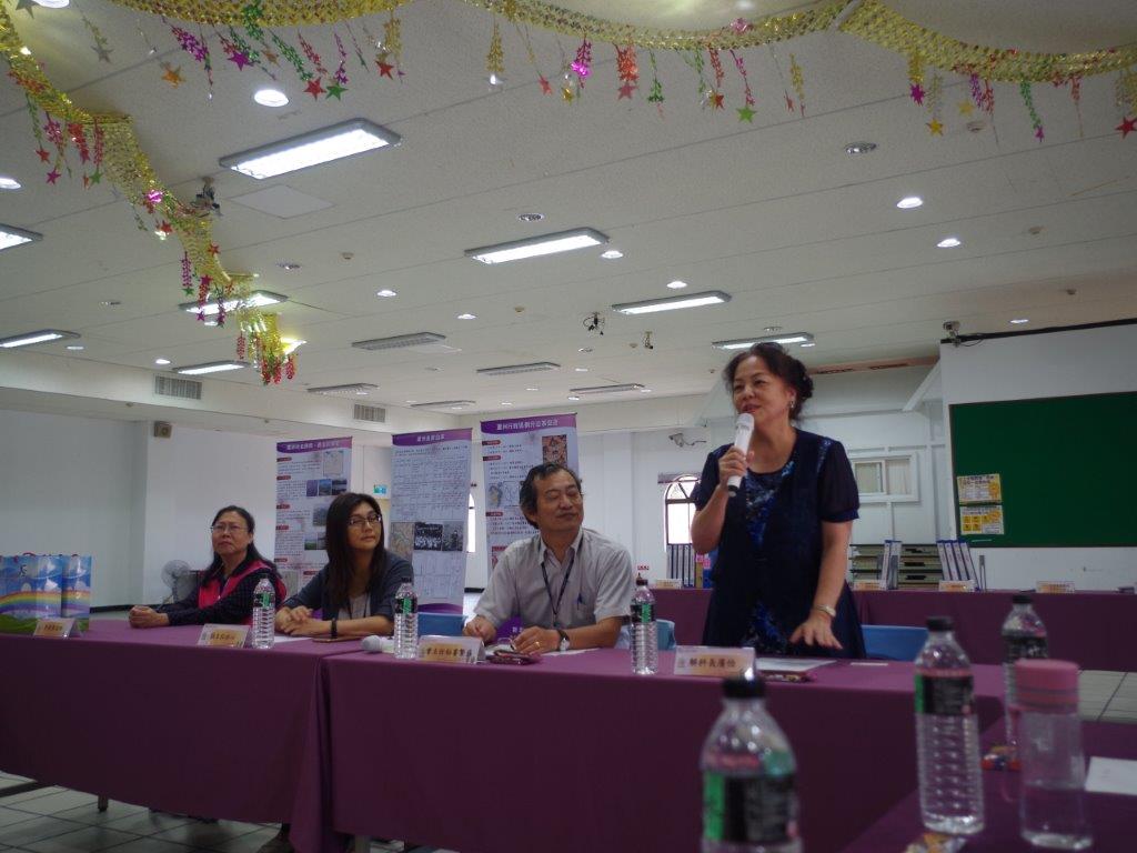 至蘆洲區公所檔案管理標竿學習，本署資料科解科長廣怡致詞