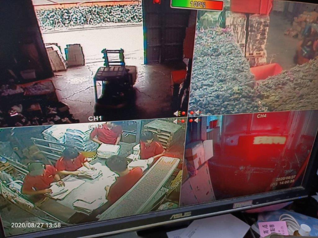 執行檔案銷毀監視器畫面特寫