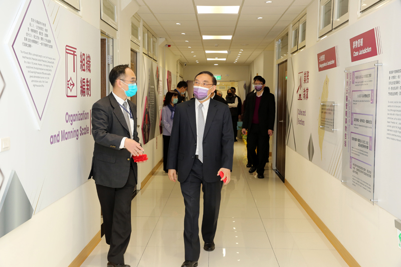 部長抵達智財高分檢署