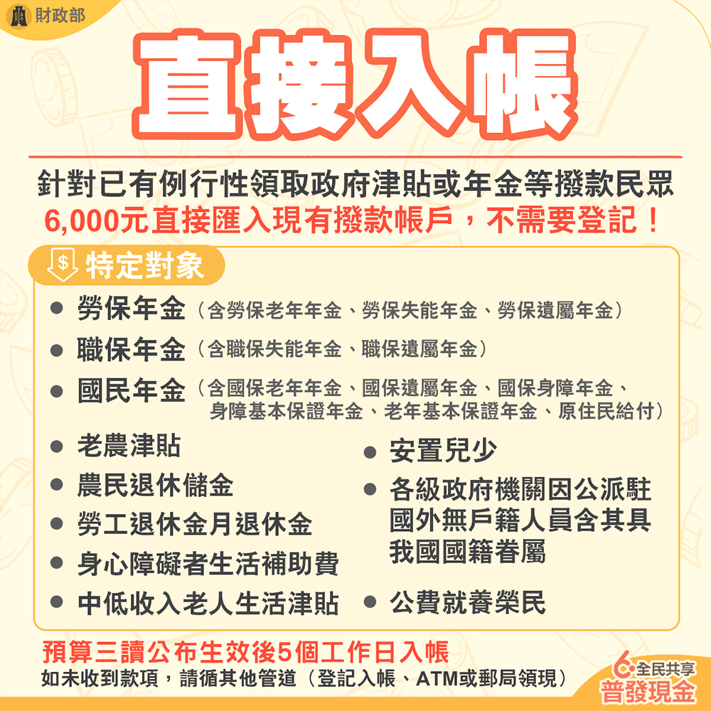 直接入帳