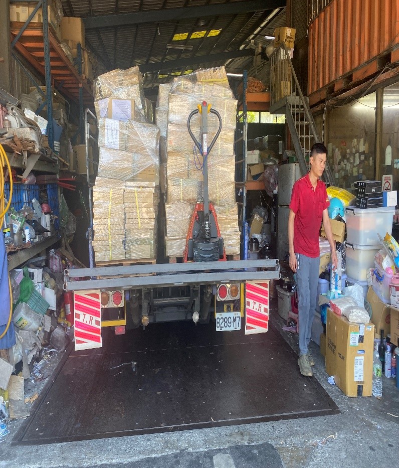 廠商車輛進場過磅確認銷毀檔案重量