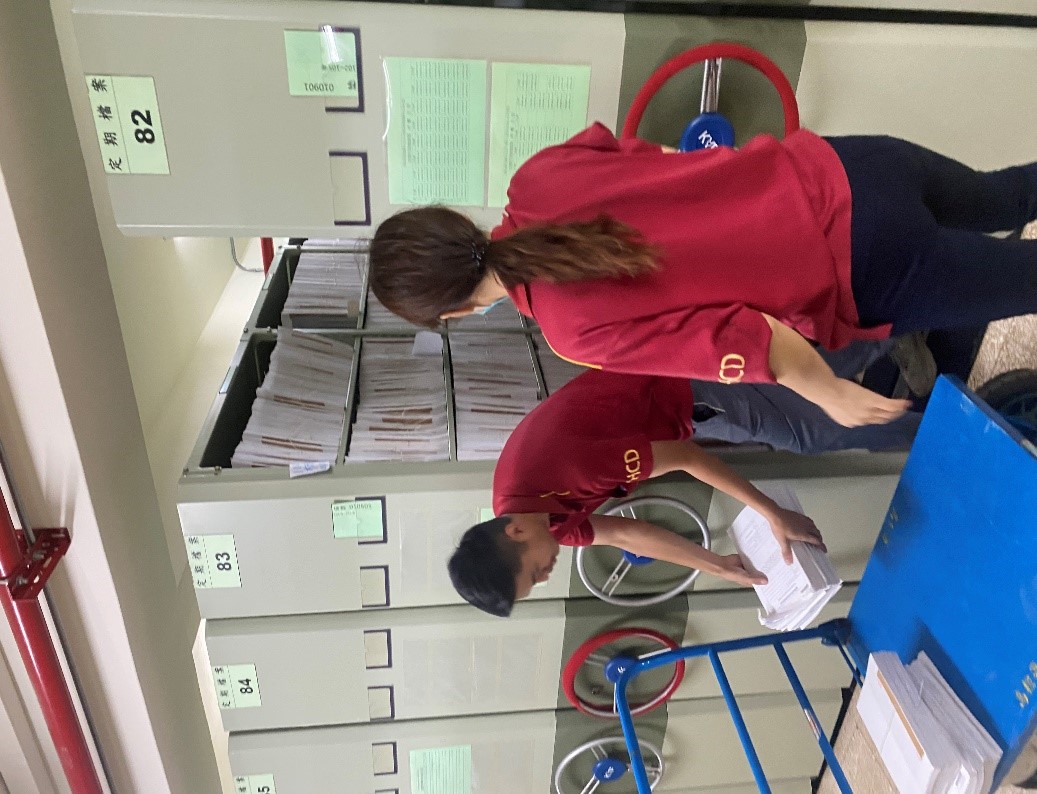 廠商搬運銷毀檔案(7樓檔案庫房)