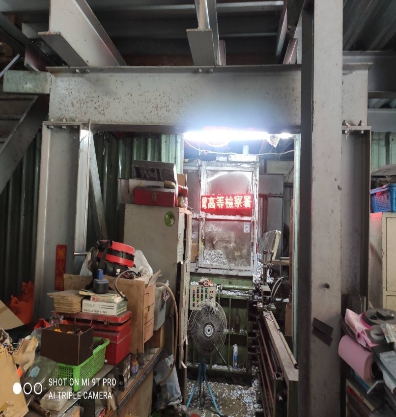 跑馬燈顯示檔案銷毀作業中