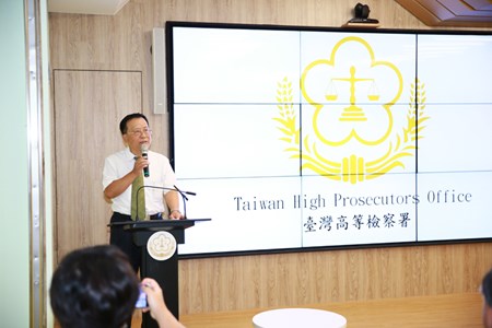 羅主任檢察官建勛主持記者會