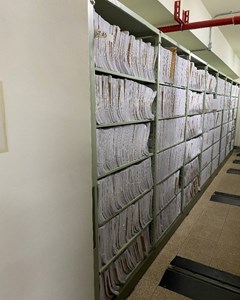 銷毀前檔案集中放置等待廠商搬運1