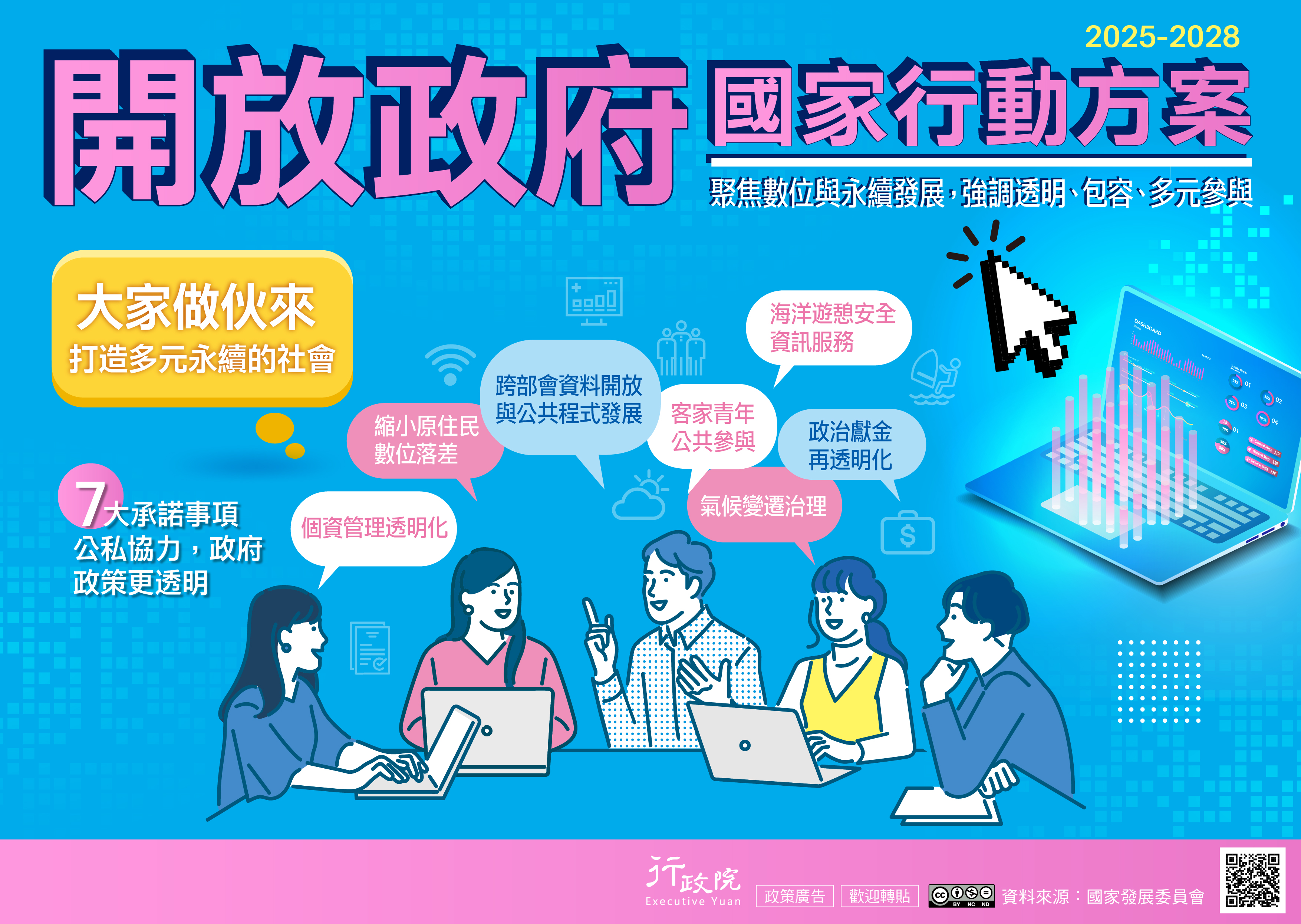 推動下一階段開放政府國家行動方案 落實透明、參與、課責核心價值